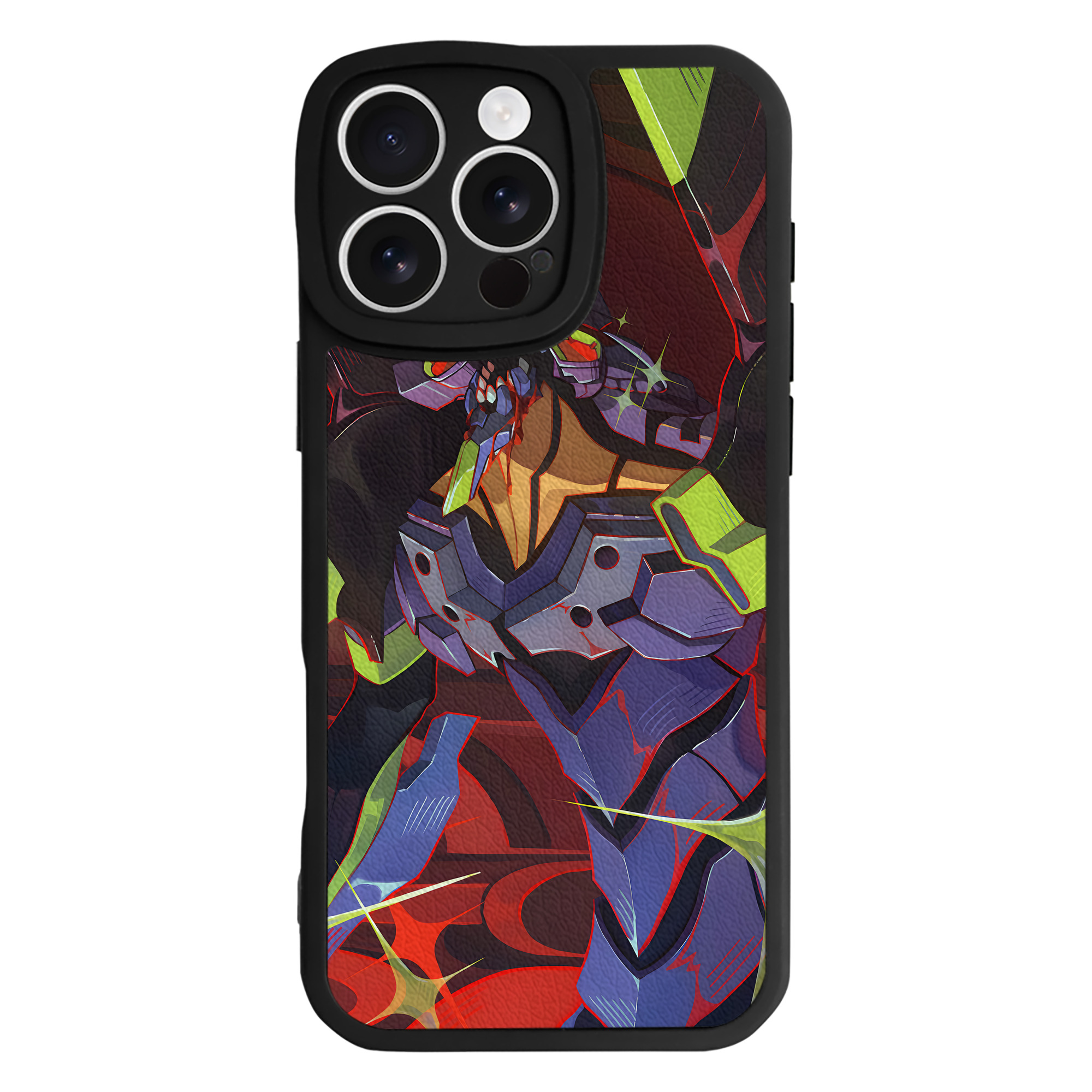 （画像用） EVA 新世紀エヴァンゲリオン 【iPhone 16シリーズ対応】シリコンスマホケース（レザー調） 材質：シリコン